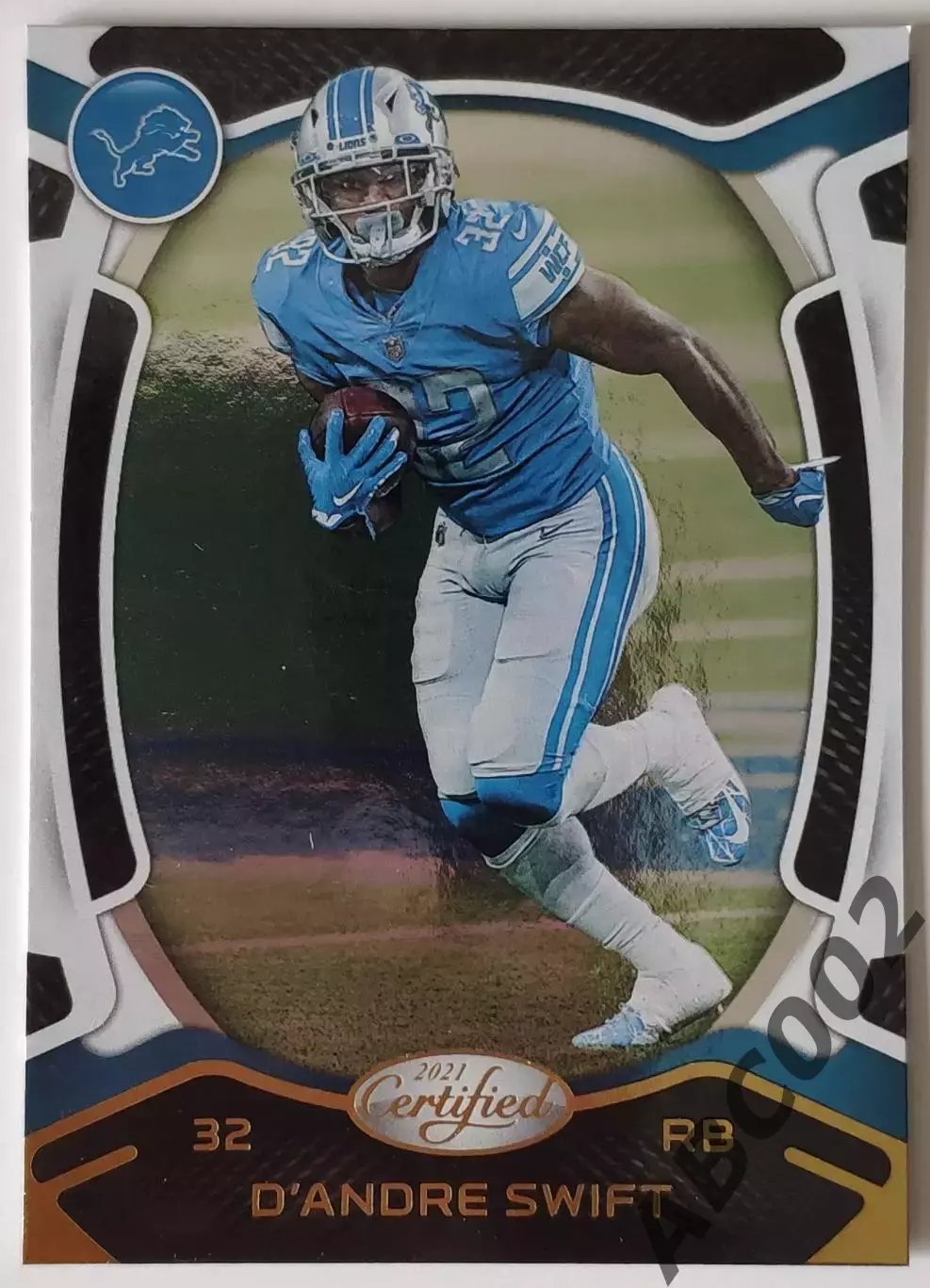 Карточка NFL / D'Andre Swift / Lions / Certified