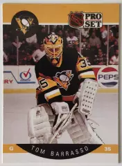 Карточка НХЛ / Tom Barrasso / Penguins / Pro Set