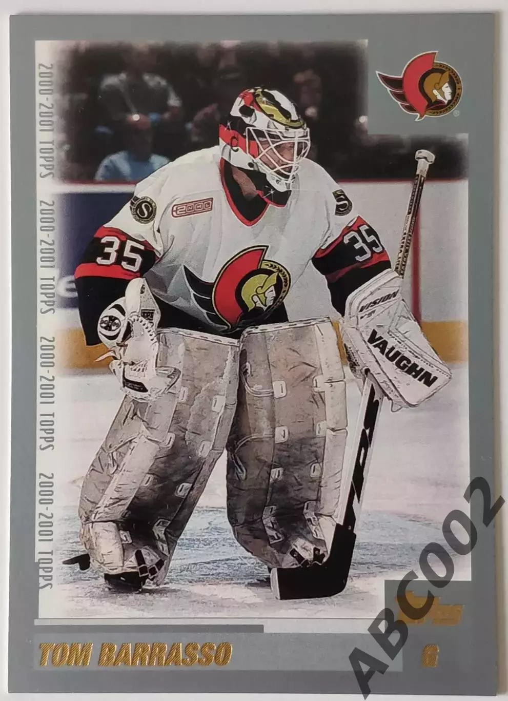 Карточка НХЛ / Tom Barrasso / Senators / Topps