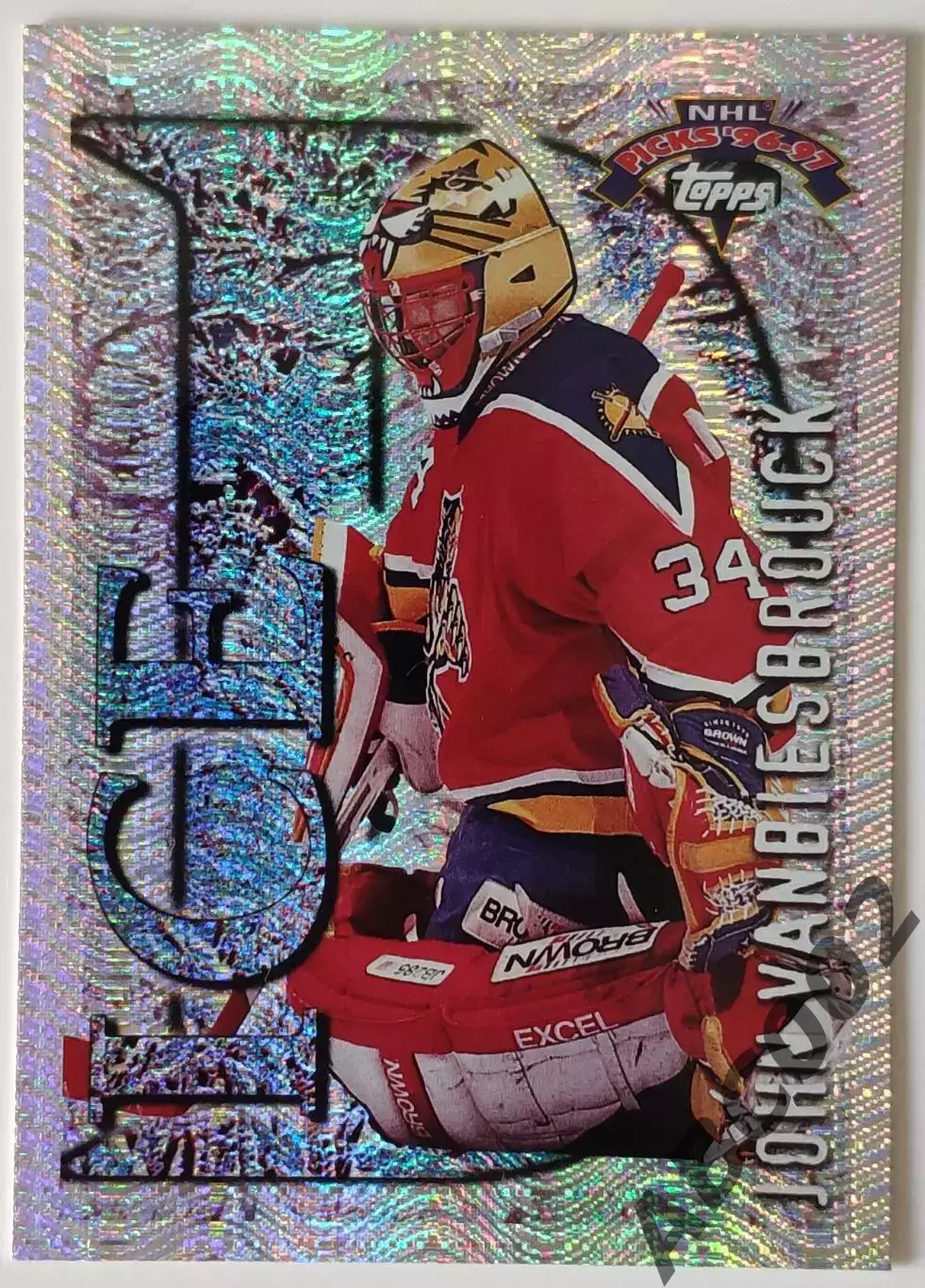 Карточка НХЛ / John Vanbiesbrouck / Panthers / Topps ICE