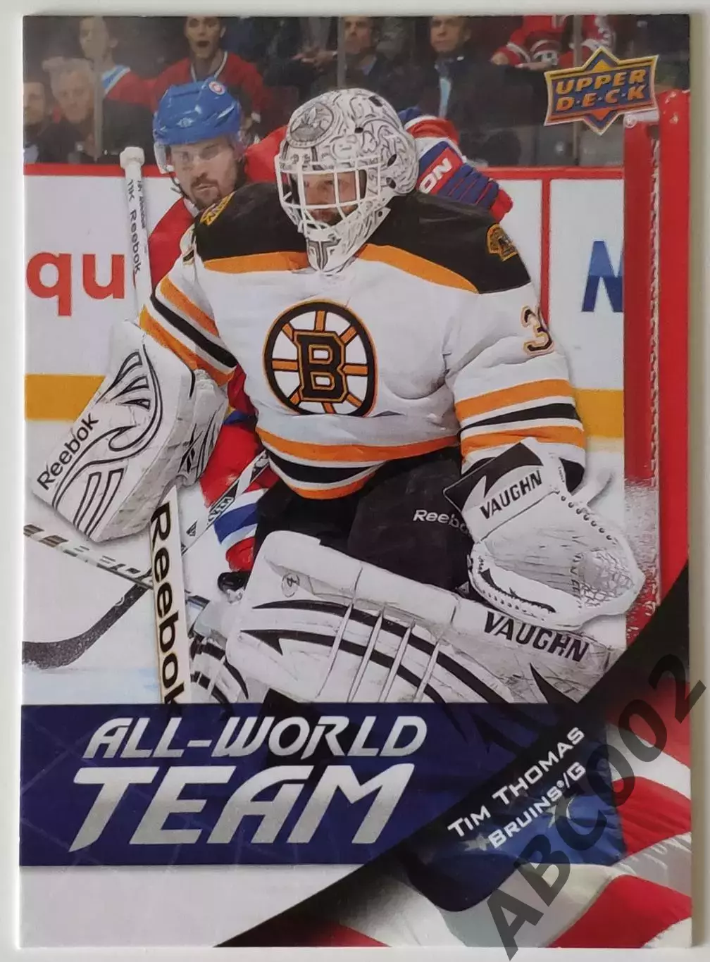 Карточка НХЛ / Tim Thomas / Bruins / All-World Team