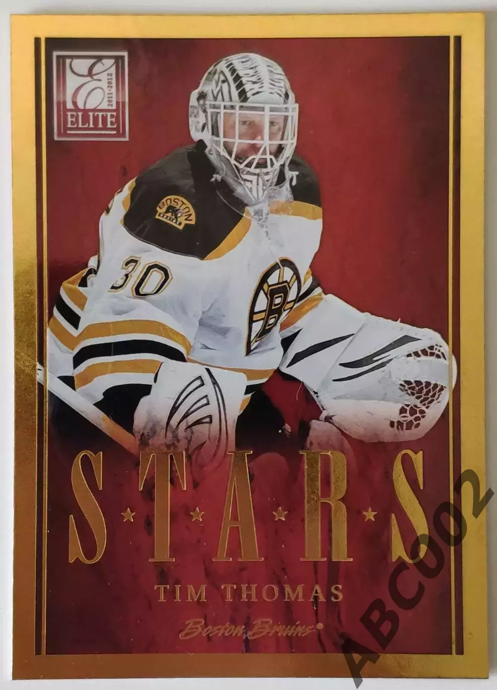 Карточка НХЛ / Tim Thomas / Bruins / Elite Stars