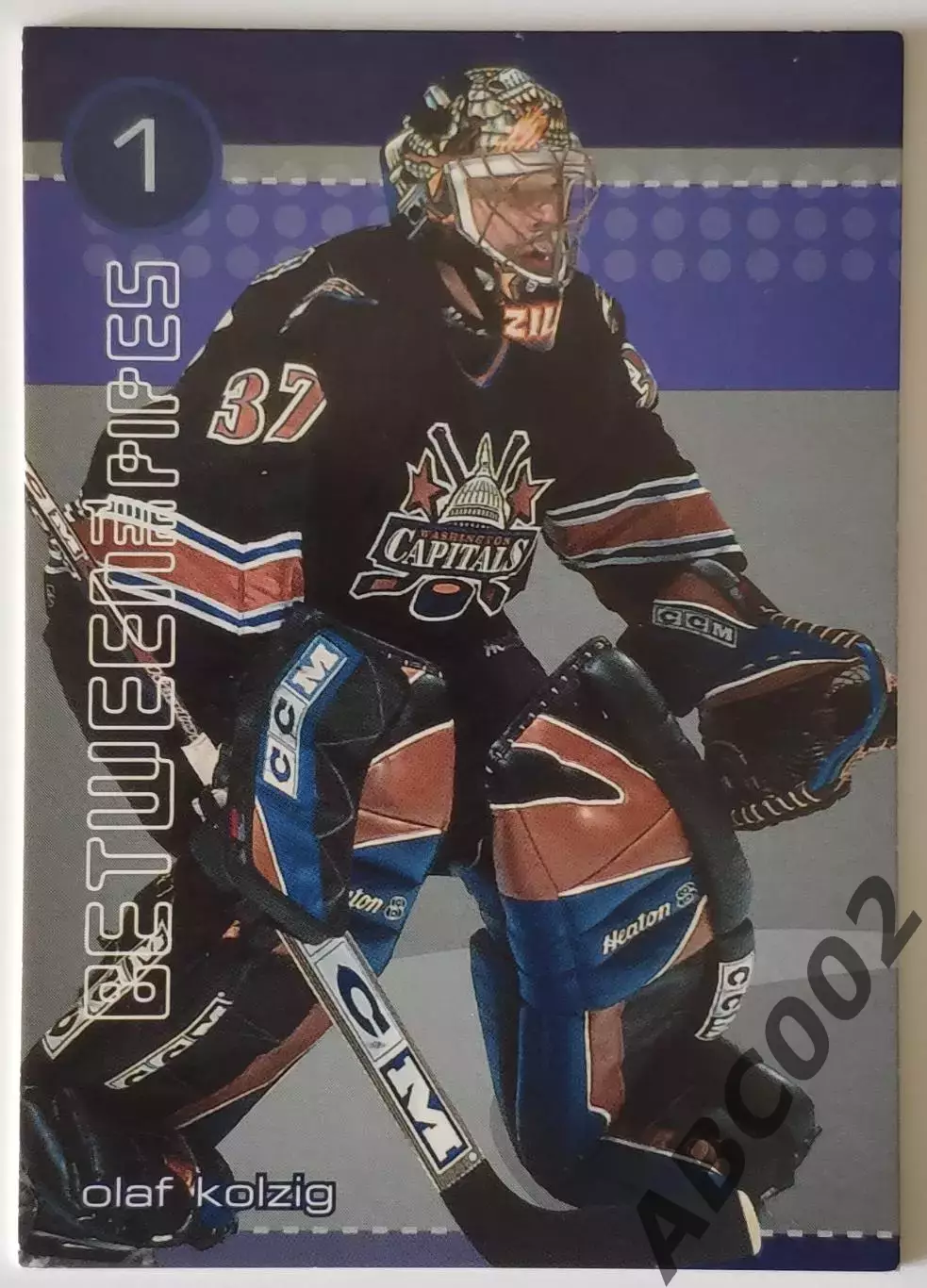 Карточка НХЛ / Olaf Kolzig / Capitals / Between The Pipes