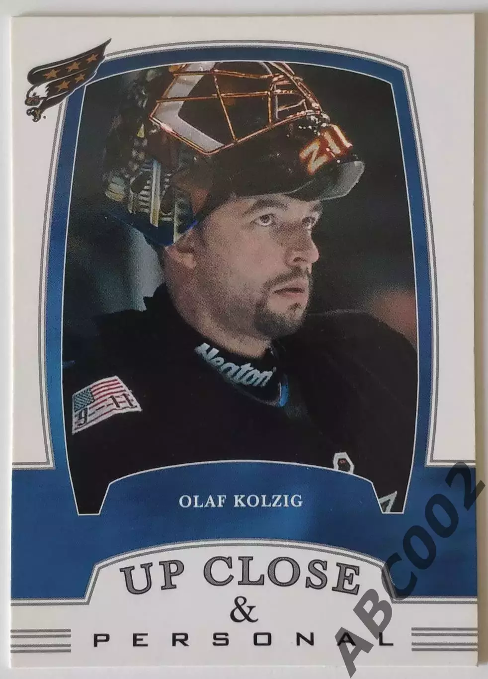 Карточка НХЛ / Olaf Kolzig / Capitals / Up Close & Personal