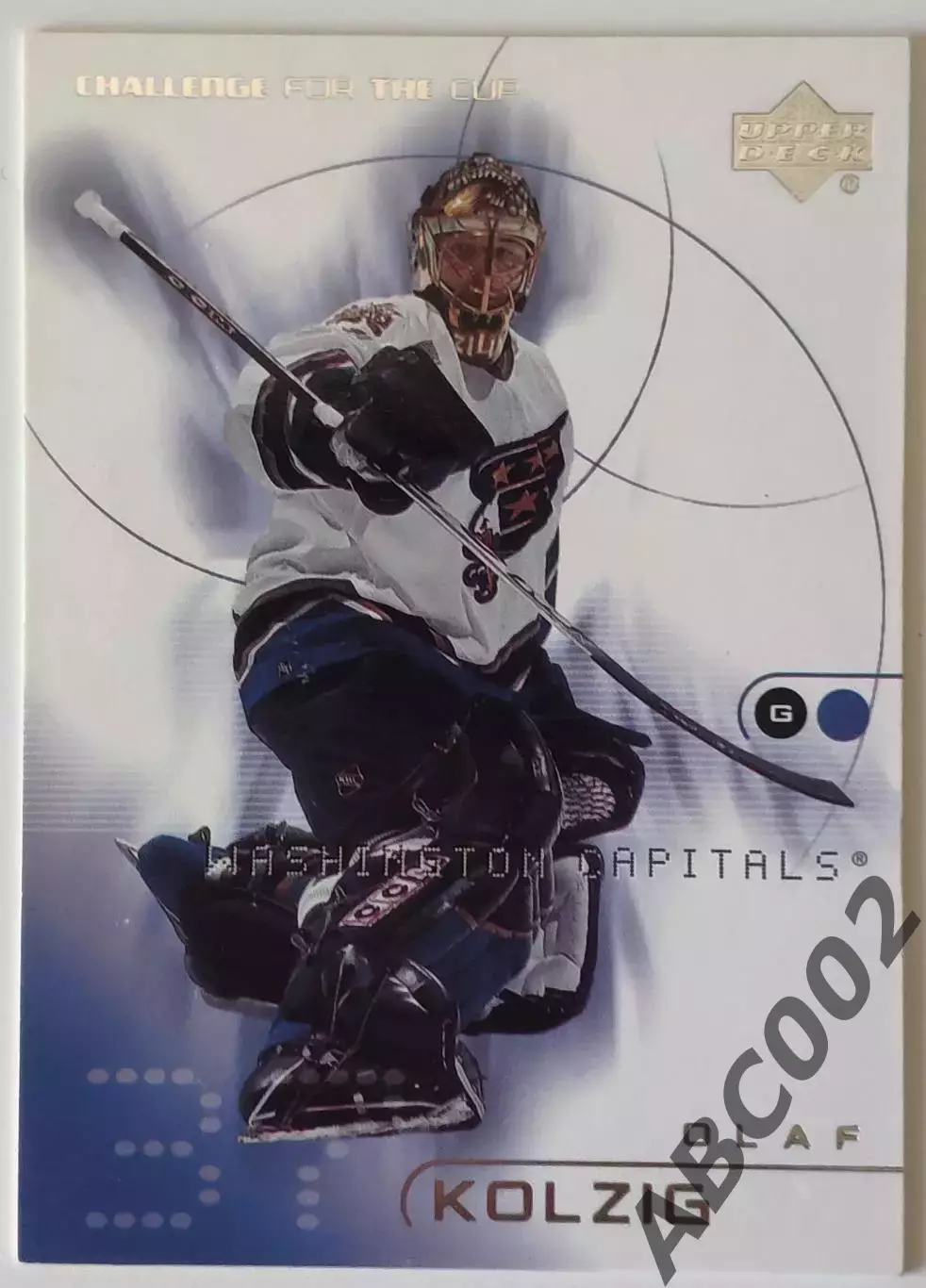 Карточка НХЛ / Olaf Kolzig / Capitals / Challenge for the Cup