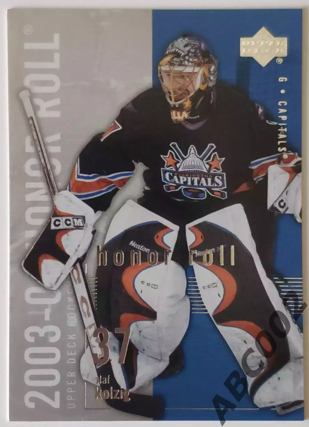 Карточка НХЛ / Olaf Kolzig / Capitals / Honor Roll