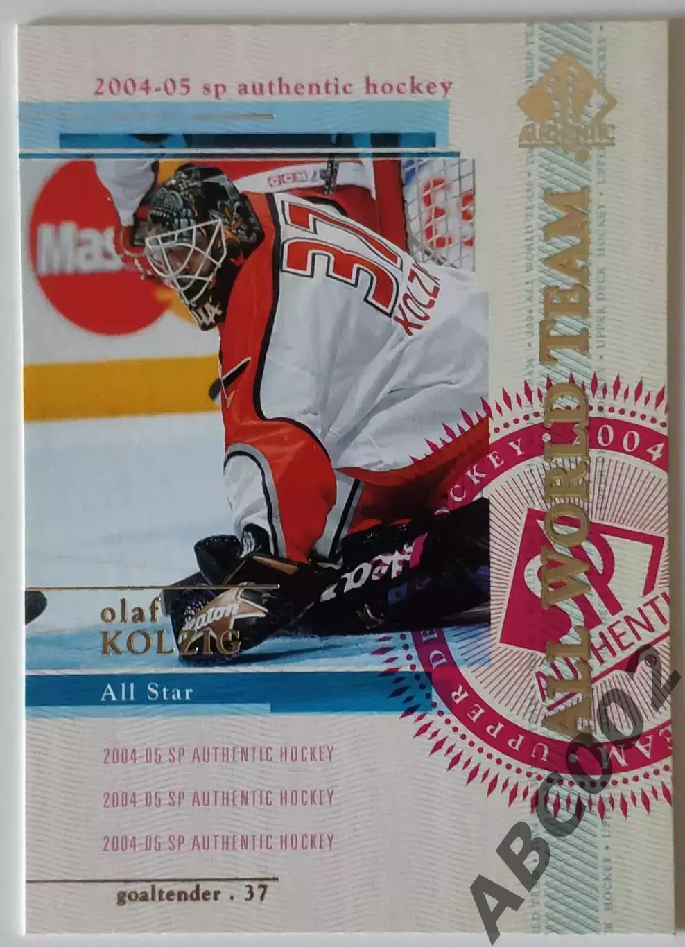 Карточка НХЛ / Olaf Kolzig / Capitals / SP Authentic
