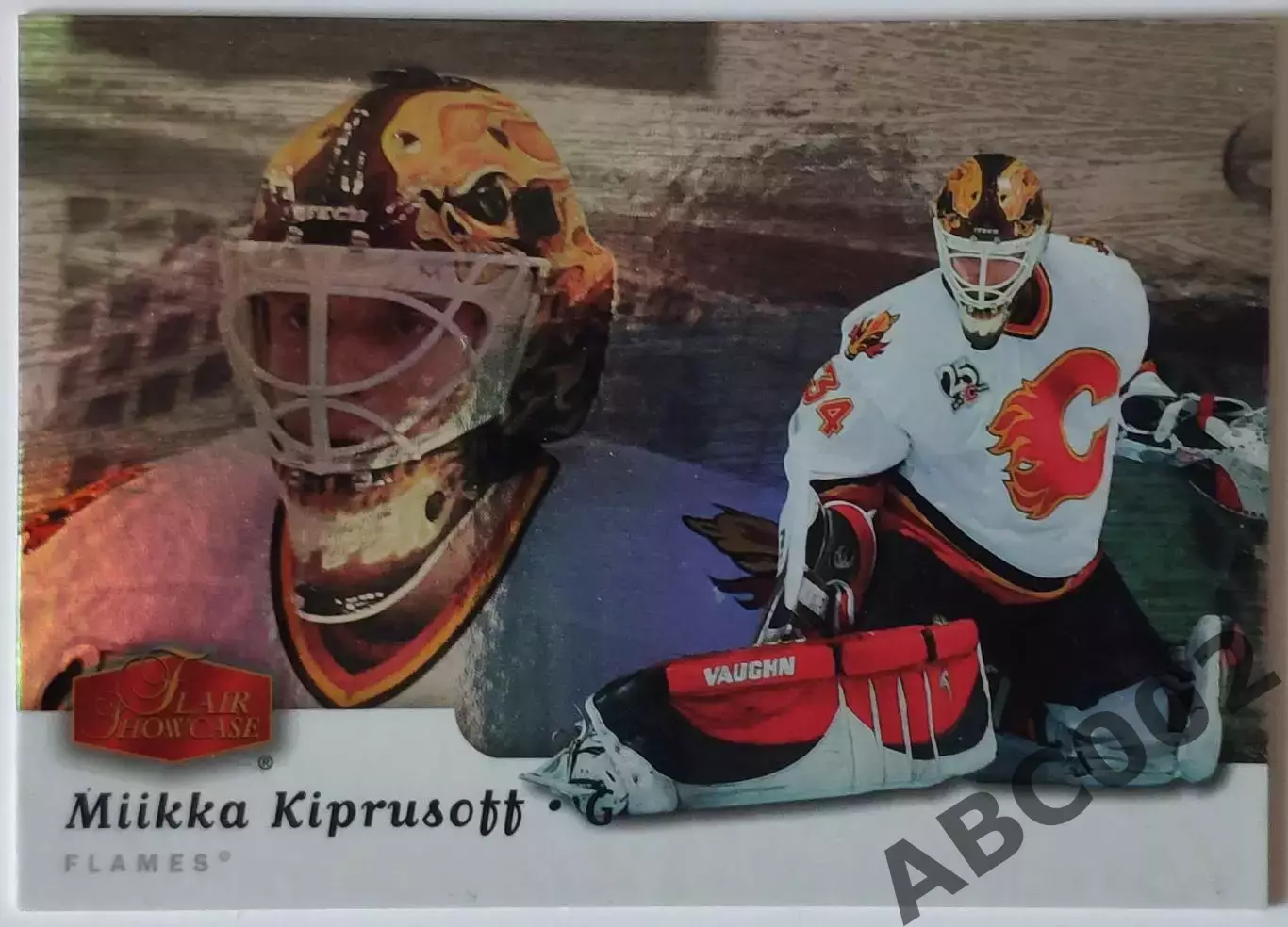 Карточка НХЛ / Mikka Kiprusoff / Flames / Flair Showcase