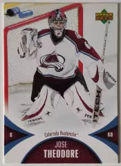 Карточка НХЛ / Jose Theodore / Colorado / Mini Jersey
