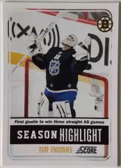 Карточка НХЛ / Tim Thomas / Bruins / Score