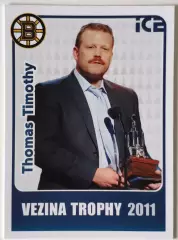 Карточка НХЛ / Tim Thomas / Bruins / 2011 Vezina Trophy