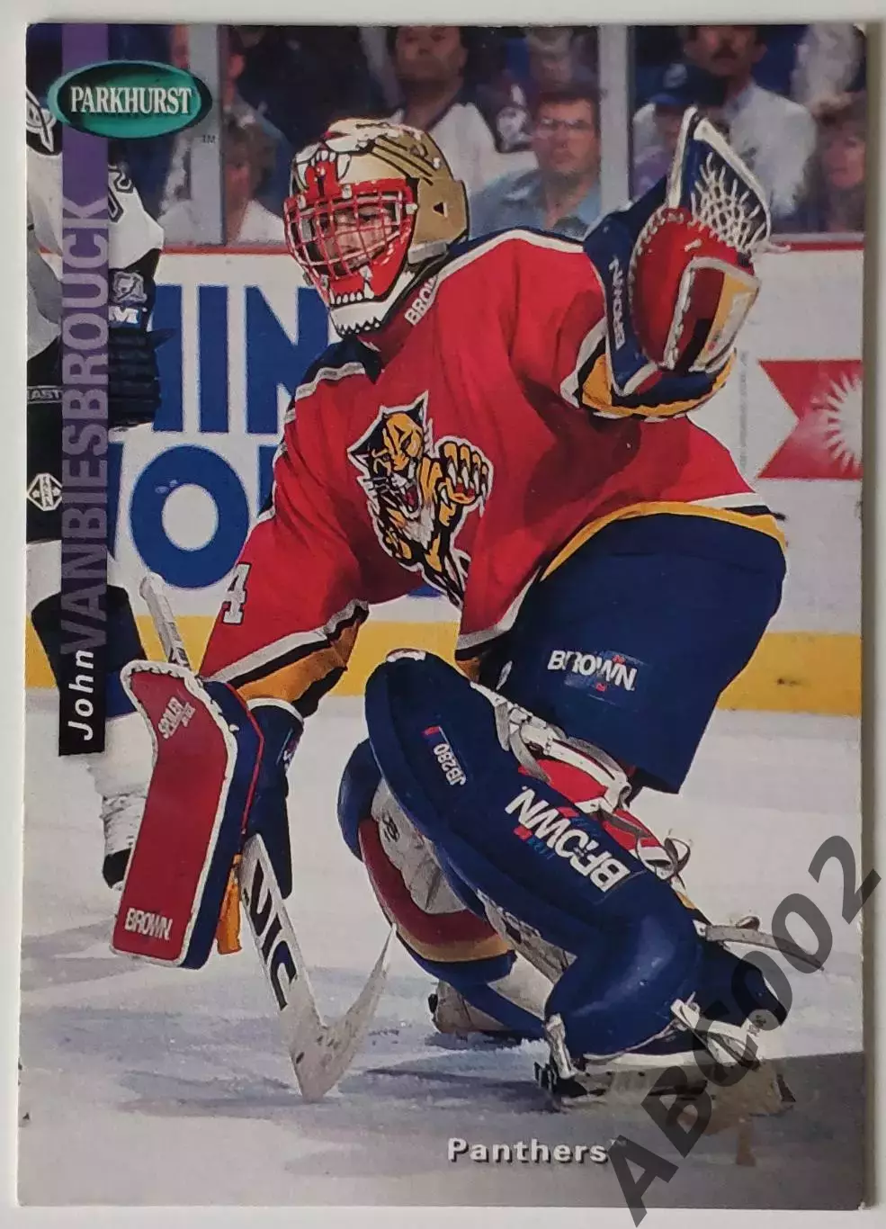 Карточка НХЛ / John Vanbiesbrouck / Panthers / Parkhurst