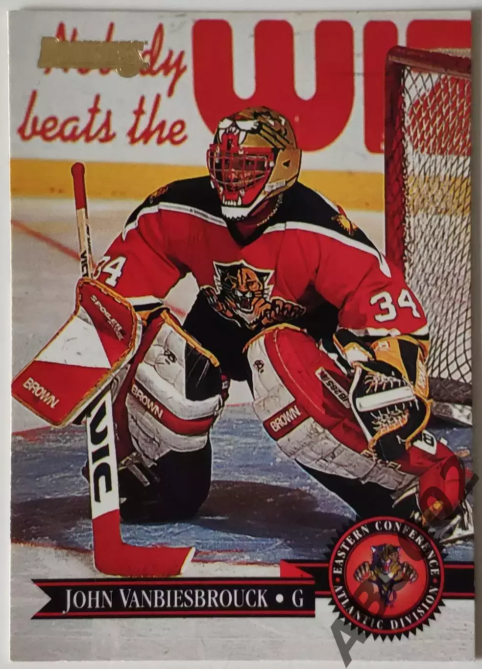 Карточка НХЛ / John Vanbiesbrouck / Panthers / Donruss