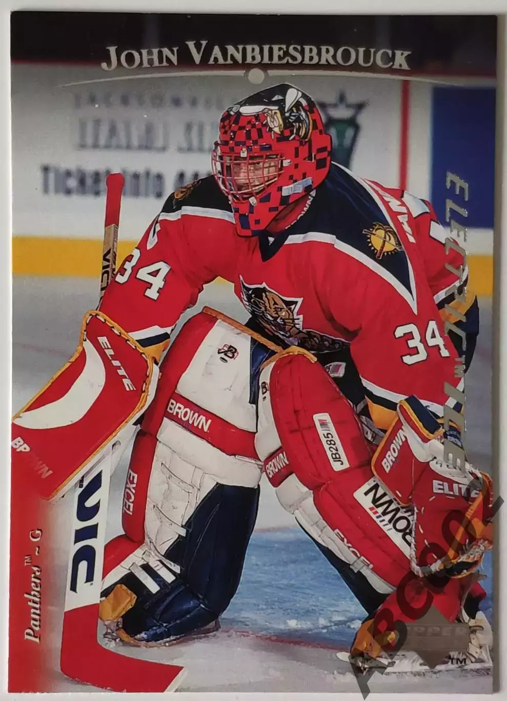 Карточка НХЛ / John Vanbiesbrouck / Panthers / Electric Ice