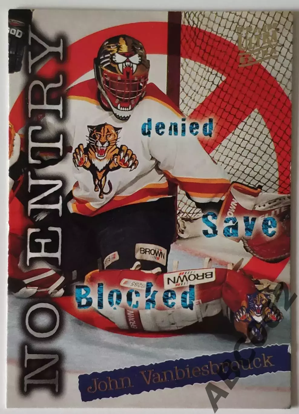 Карточка НХЛ / John Vanbiesbrouck / Panthers / No Entry