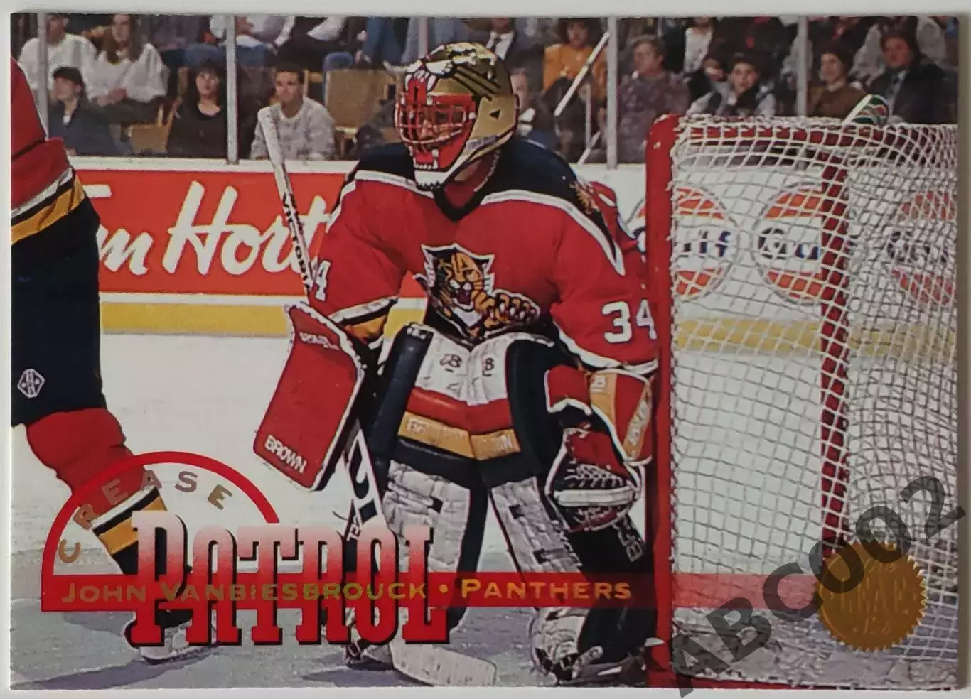 Карточка НХЛ / John Vanbiesbrouck / Panthers / Crease Patrol