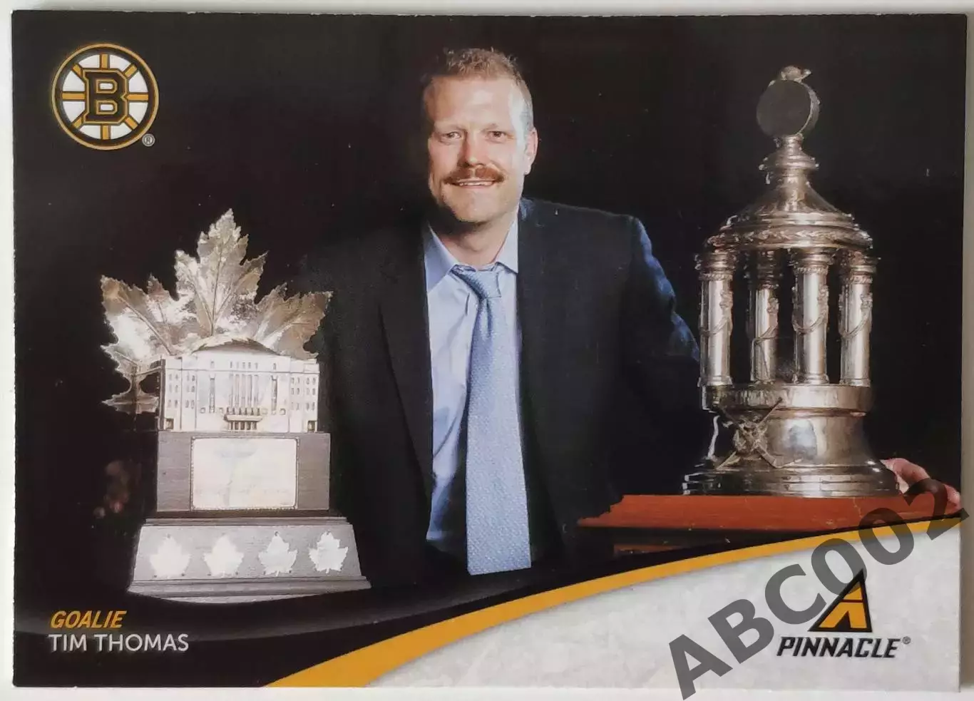 Карточка НХЛ / Tim Thomas / Bruins / Pinnacle