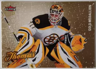 Карточка НХЛ / Tim Thomas / Bruins / Fleer