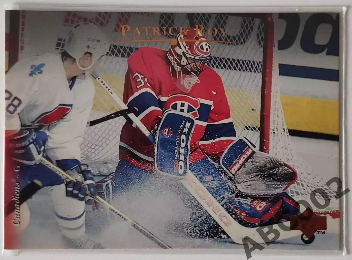 Карточка НХЛ / Patrick Roy / Canadiens / Upper Deck Gold
