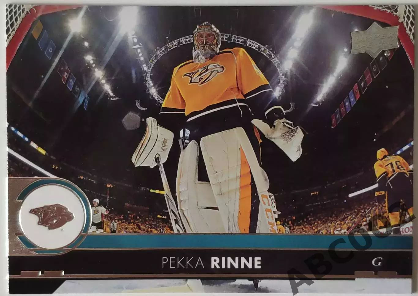 Карточка НХЛ / Pekka Rinne / Nashville / Series 1