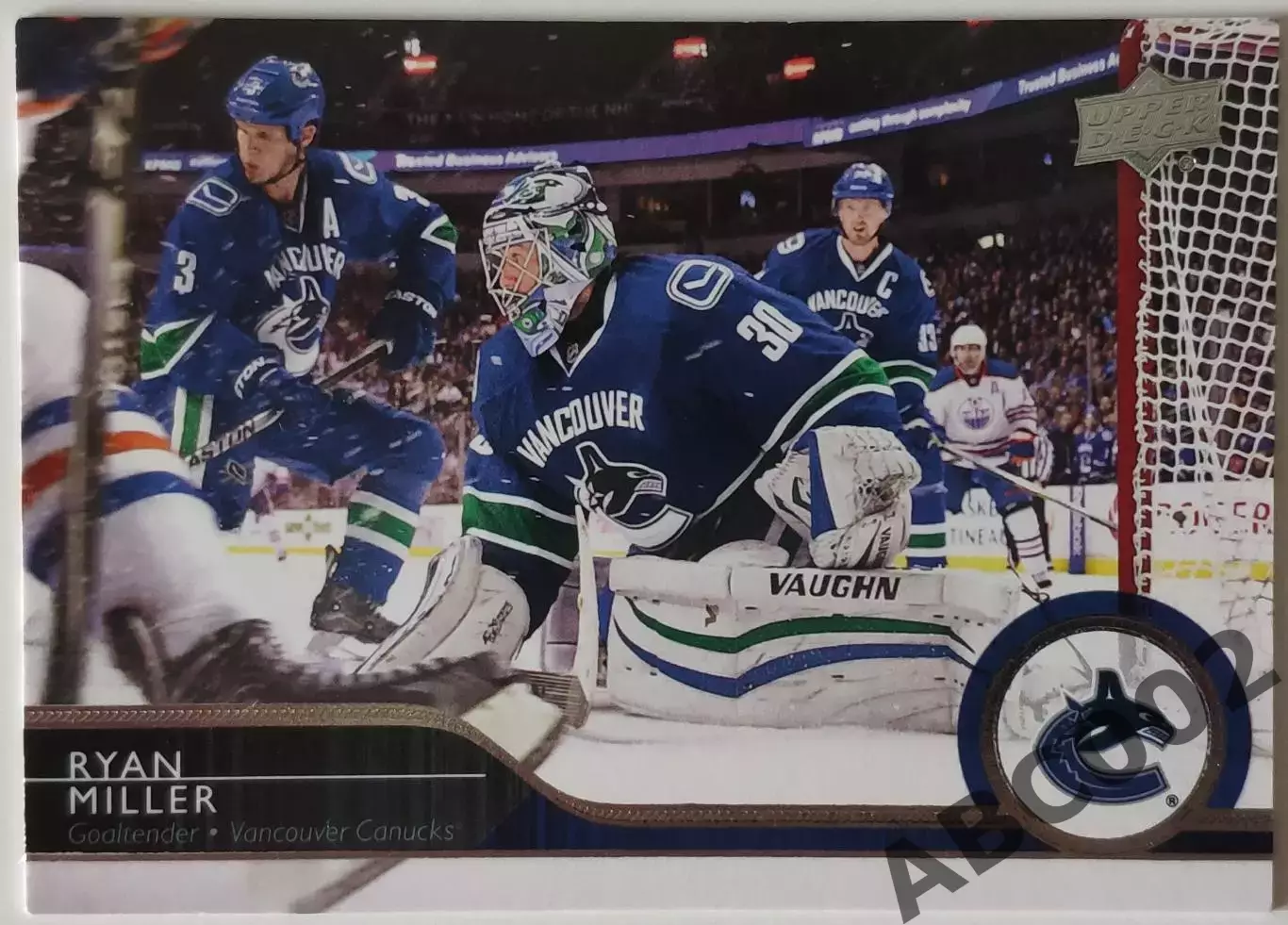 Карточка НХЛ / Ryan Miller / Canucks / Series 2