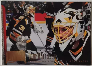 Карточка НХЛ / Tom Barrasso / Penguins / Fleer