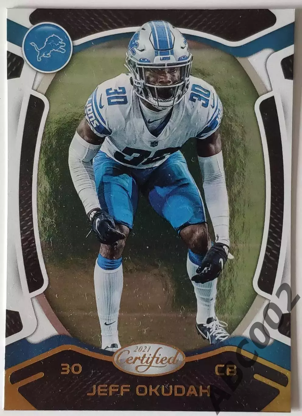Карточка NFL / Jeff Okudah / Lions / Certified