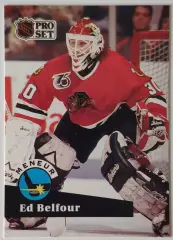 Карточка НХЛ / Ed Belfour / Blackhawks / Pro Set