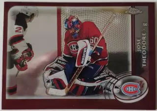 Карточка НХЛ / Jose Theodore / Canadiens / Topps Chrome