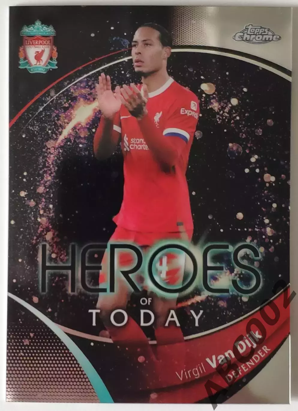 Карточка АПЛ / Virgil Van Dijk / Liverpool / Topps Chrome