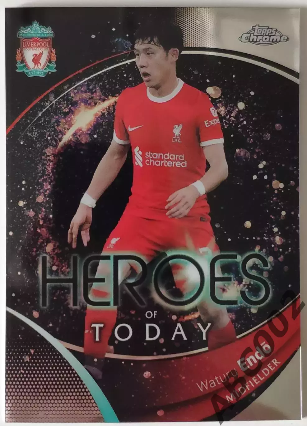 Карточка АПЛ / Waturu Endo / Liverpool / Topps Chrome