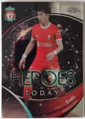 Карточка АПЛ / Waturu Endo / Liverpool / Topps Chrome