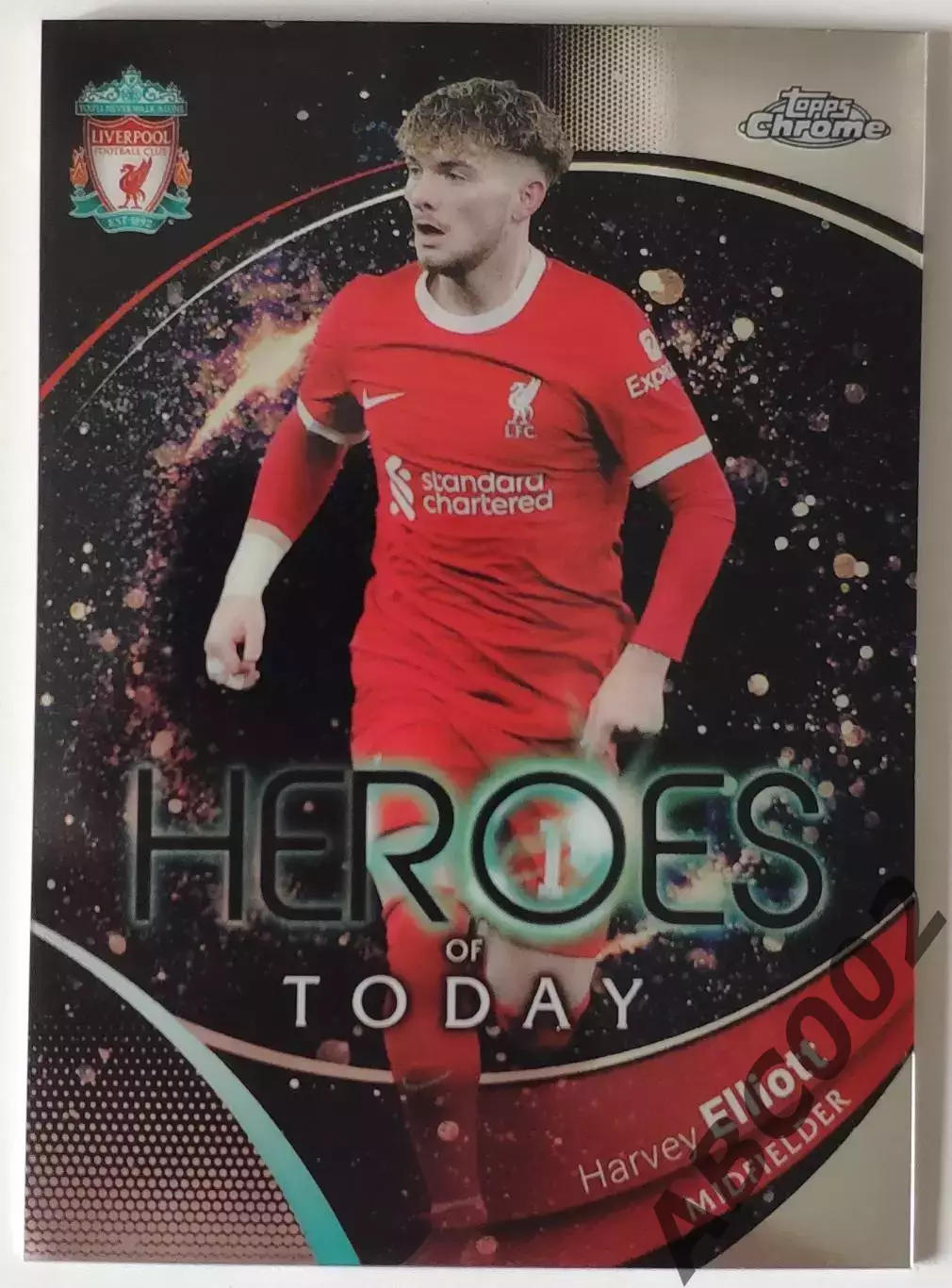 Карточка АПЛ / Harvey Elliott / Liverpool / Topps Chrome
