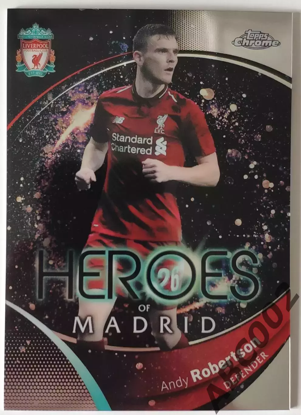 Карточка АПЛ / Andy Robertson / Liverpool / Topps Chrome