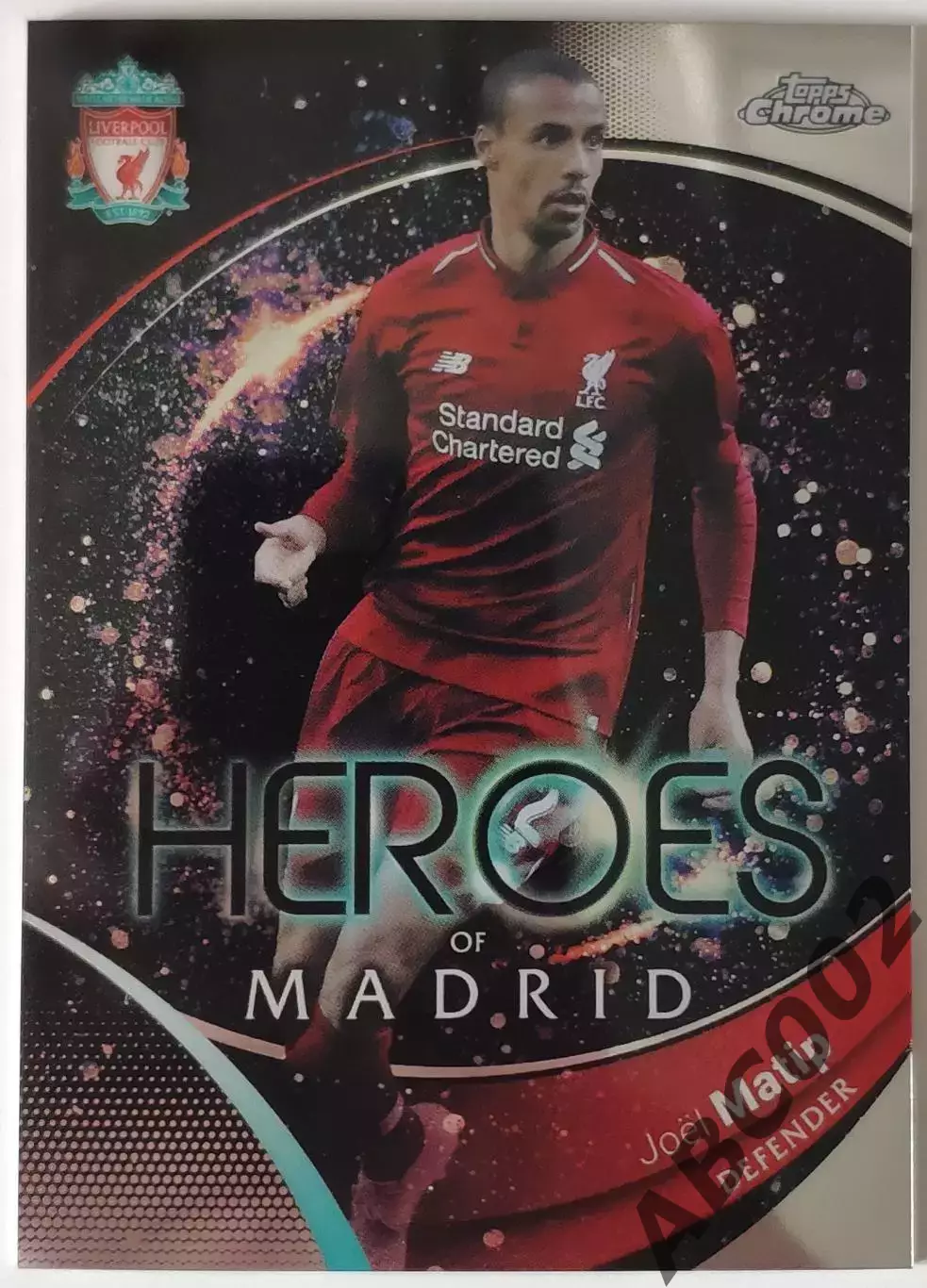 Карточка АПЛ / Joel Matip / Liverpool / Topps Chrome