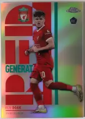 Карточка АПЛ / Ben Doak / Liverpool / Topps Chrome / Red Generat