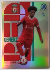 Карточка АПЛ / Ranel Young / Liverpool / Topps Chrome / Red Generat