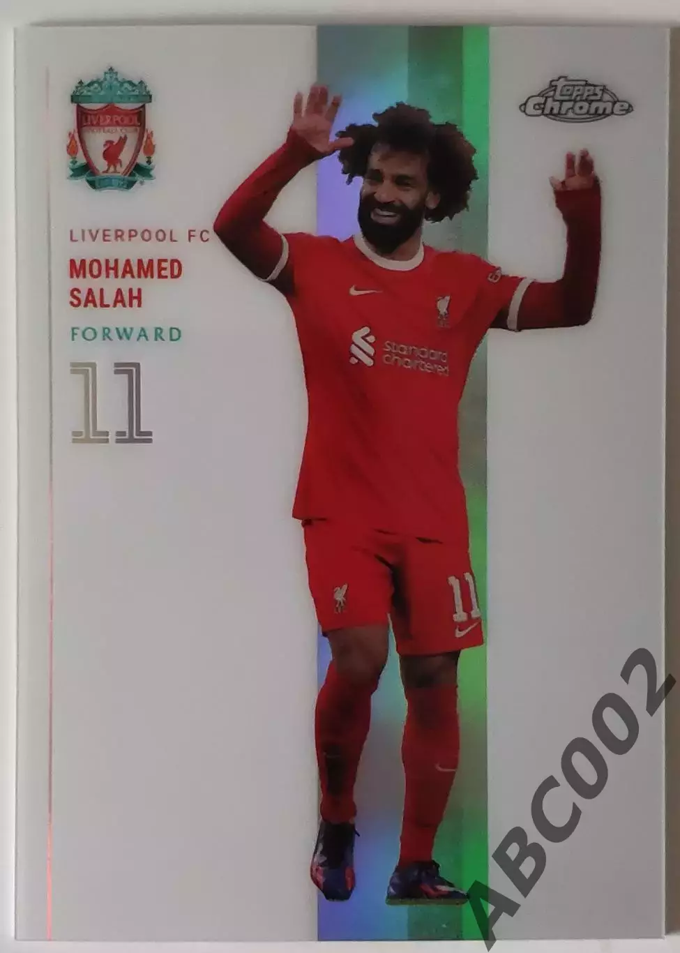Карточка АПЛ / Mohamed Salah / Liverpool / Topps Chrome / Clinical