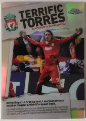 Карточка АПЛ / Fernando Torres / Liverpool / Topps Chrome / Terrific