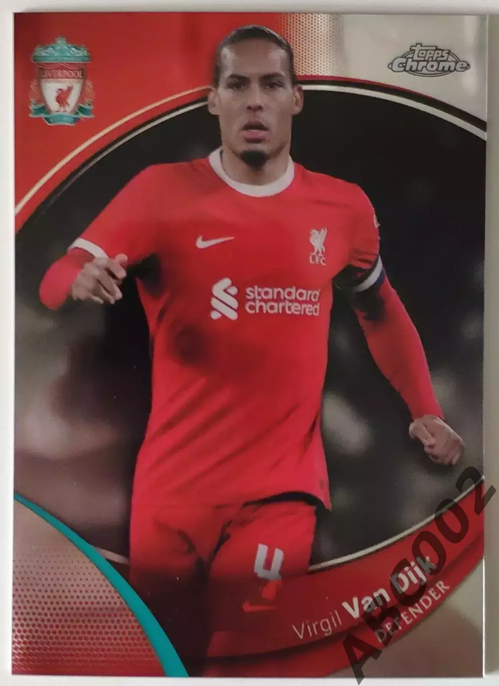 Карточка АПЛ / Virgil Van Dijk / Liverpool / Topps Chrome