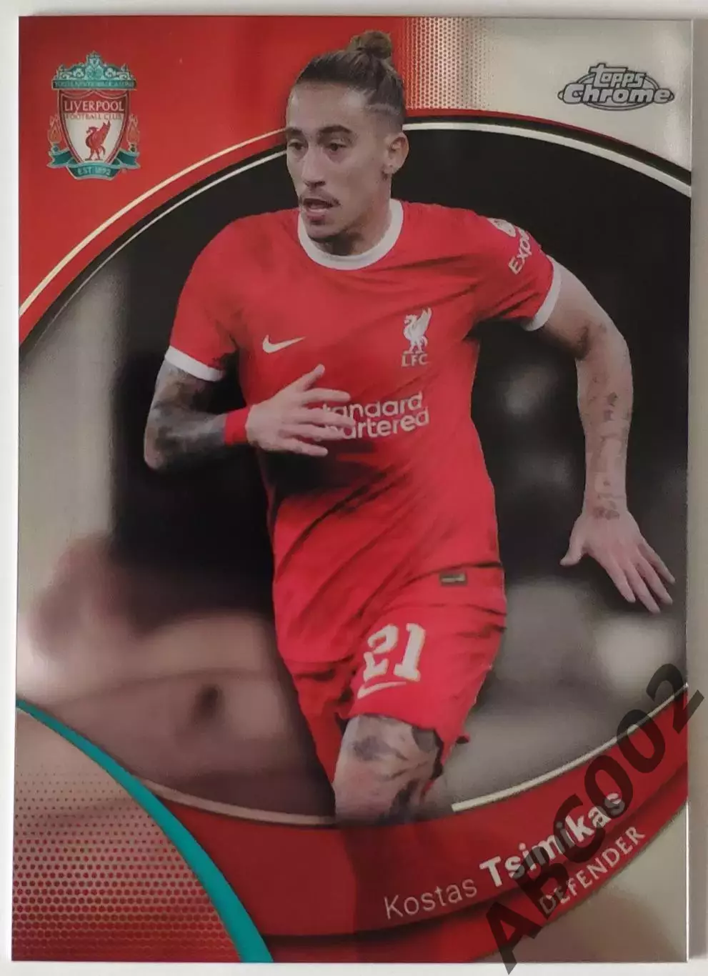 Карточка АПЛ / Kostas Tsimikas / Liverpool / Topps Chrome