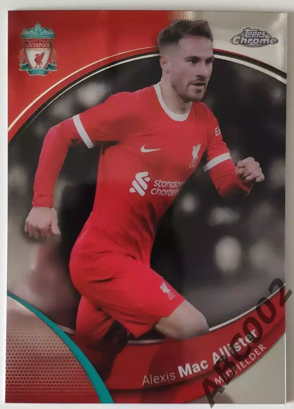 Карточка АПЛ / Alexis Mac Allister / Liverpool / Topps Chrome