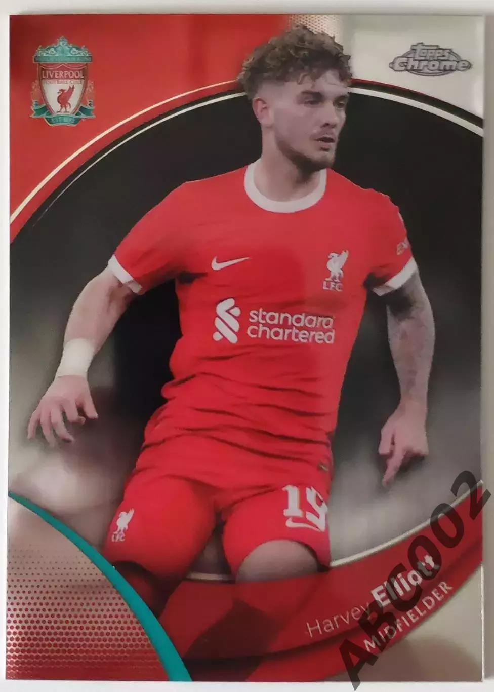 Карточка АПЛ / Harvey Elliott / Liverpool / Topps Chrome