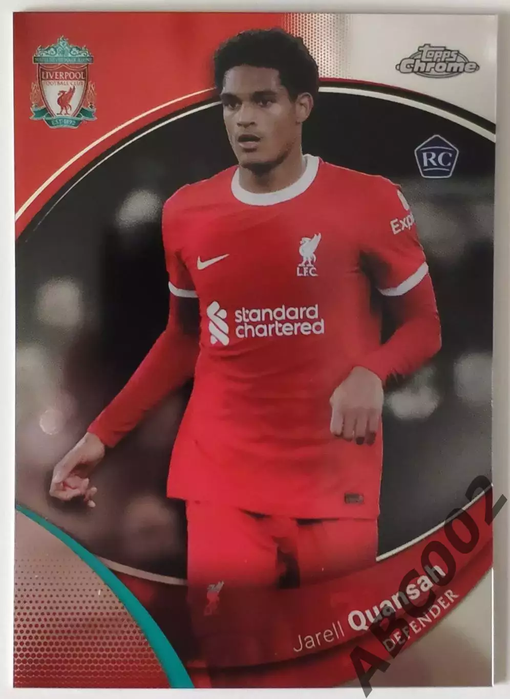 Карточка АПЛ / Jarell Quansah / Liverpool / Topps Chrome