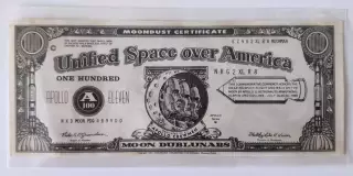 Купюра / 100 Лунных Долларов / Moondust Certificate