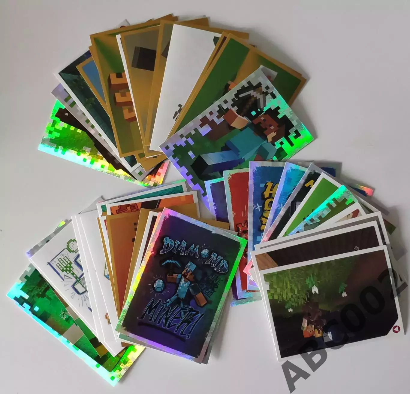 Лот из 45 наклеек Panini Minecraft