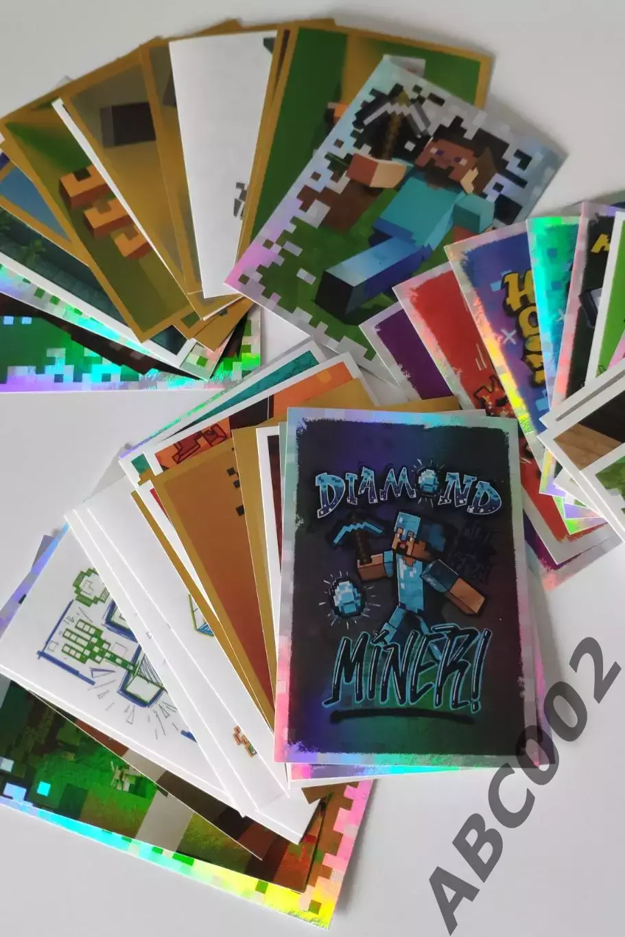 Лот из 45 наклеек Panini Minecraft 1