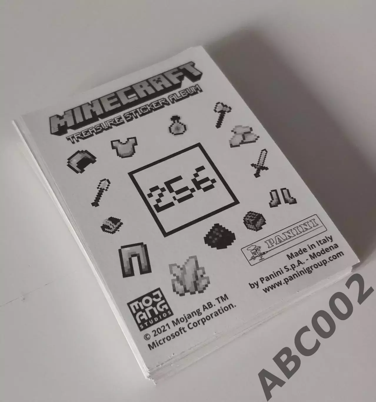 Лот из 45 наклеек Panini Minecraft 3