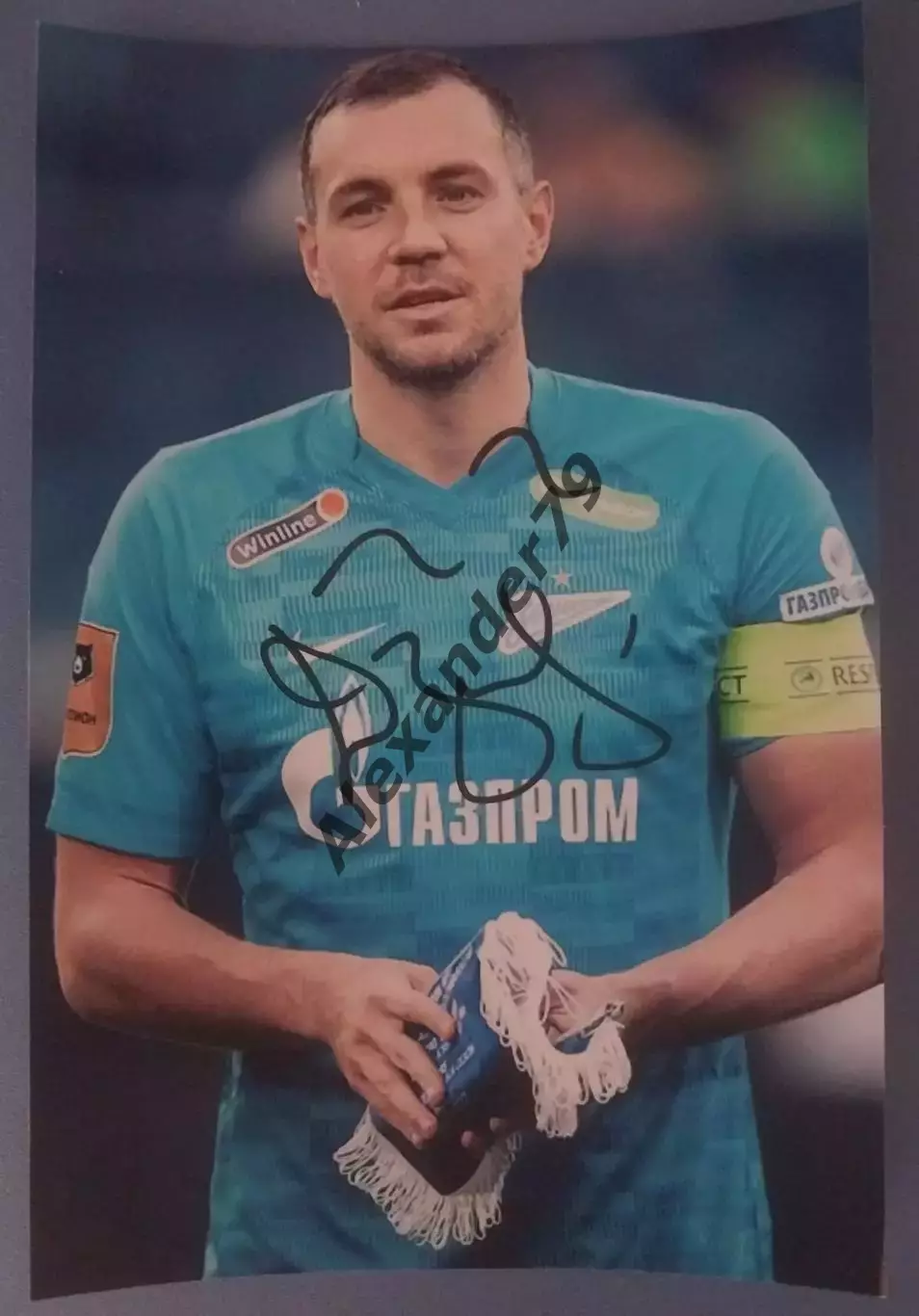 Оригинальный автограф Артём Дзюба Зенит Акрон Спартак