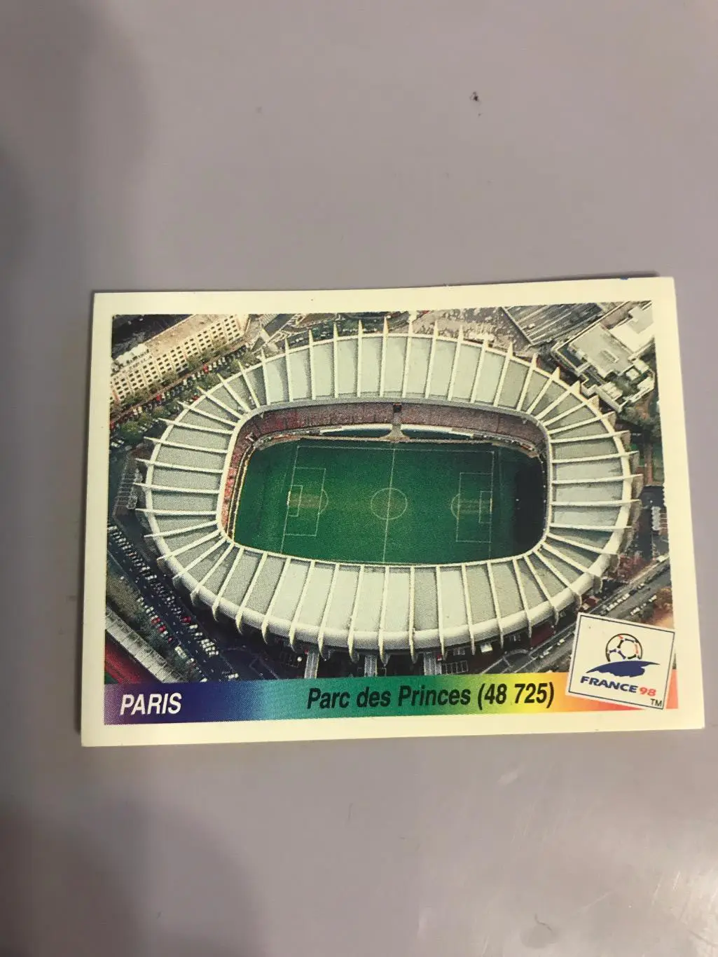 Карточка ЧМ 1998